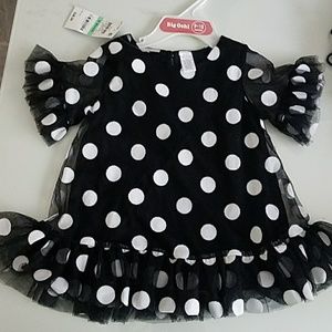 Black and White Polka Dot Top